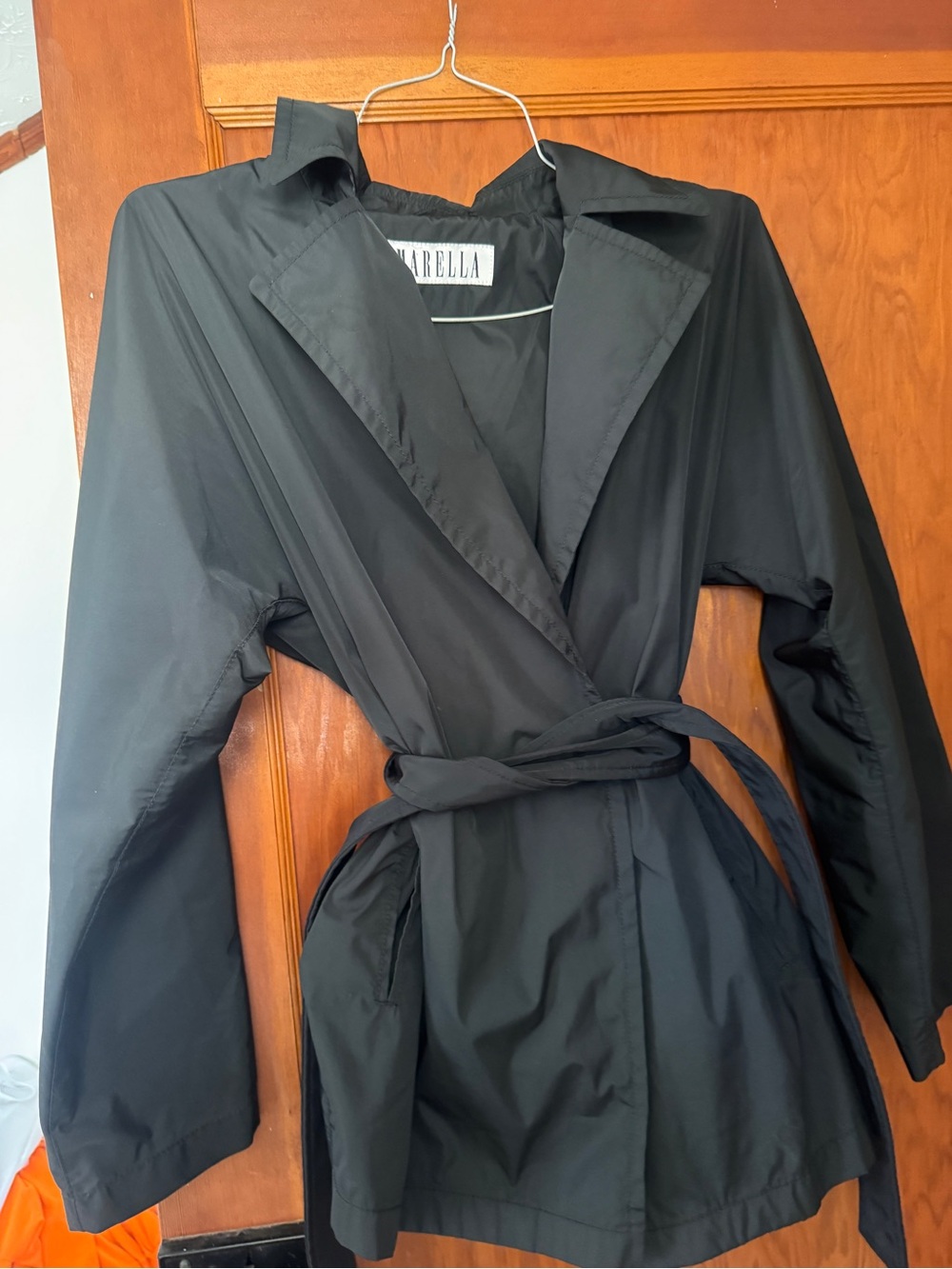 Marella Black weatherproof trench coat